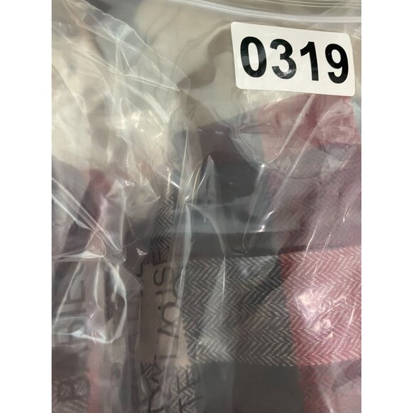 Mens Jachs Red & Navy Plaid Long Sleeve Cotton Button-Up Shirt Size L - Picture 11 of 11